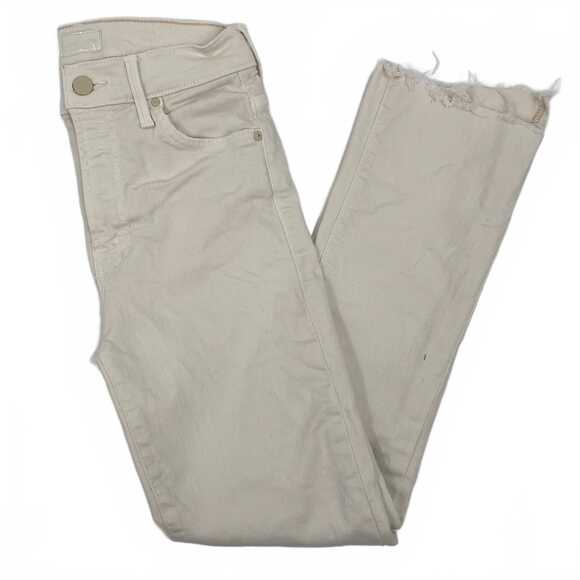 MOTHER Denim - MOTHER Cream Insider Crop Step Fray Jeans | Women’s Regular 25